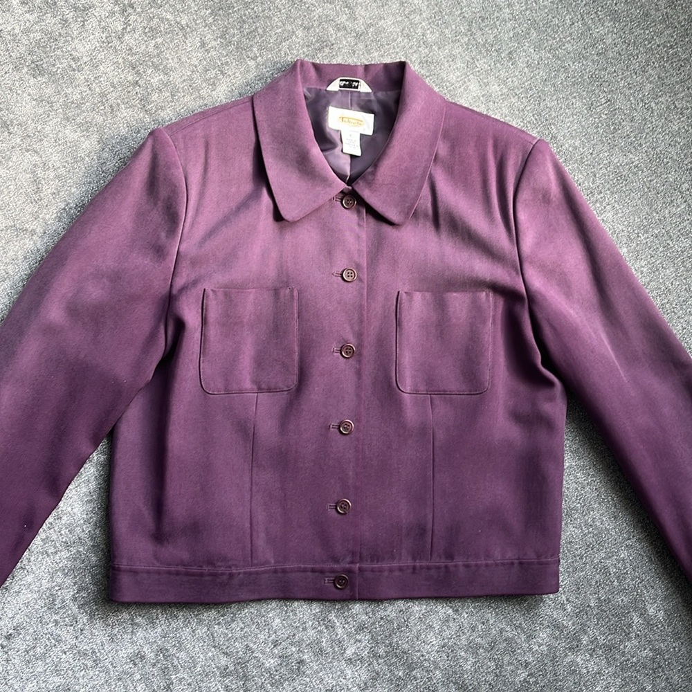 Talbots Women's Silk Purple or Plum Jacket